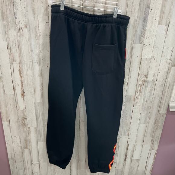 New! Superfresh Baggies Black Flame Limited Edition Sweat pants Men’s Small - Picture 6 of 8